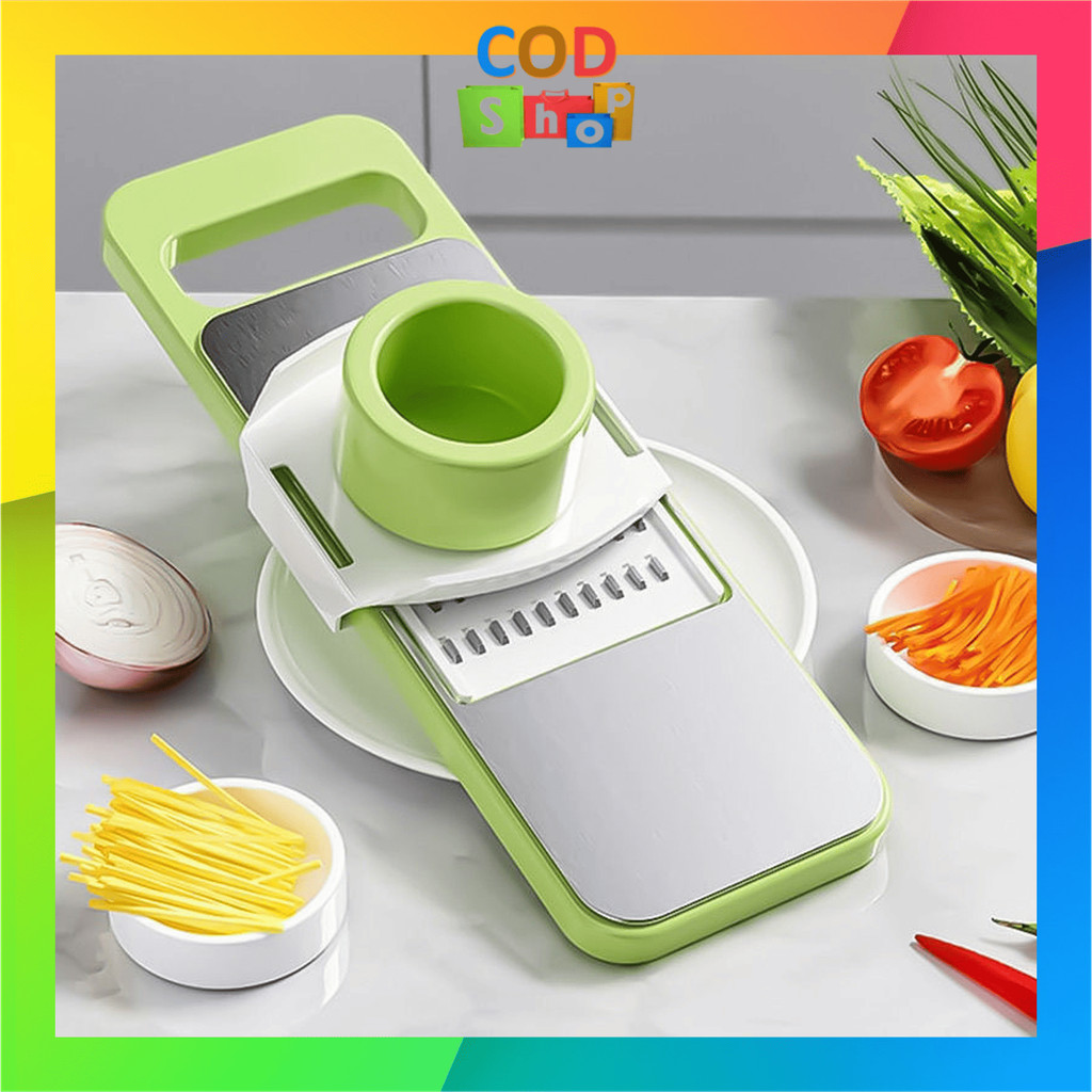 Cod H6617 Stainless Steel Multifungsi Slicer - Alat Parutan Sayur 8 in 1